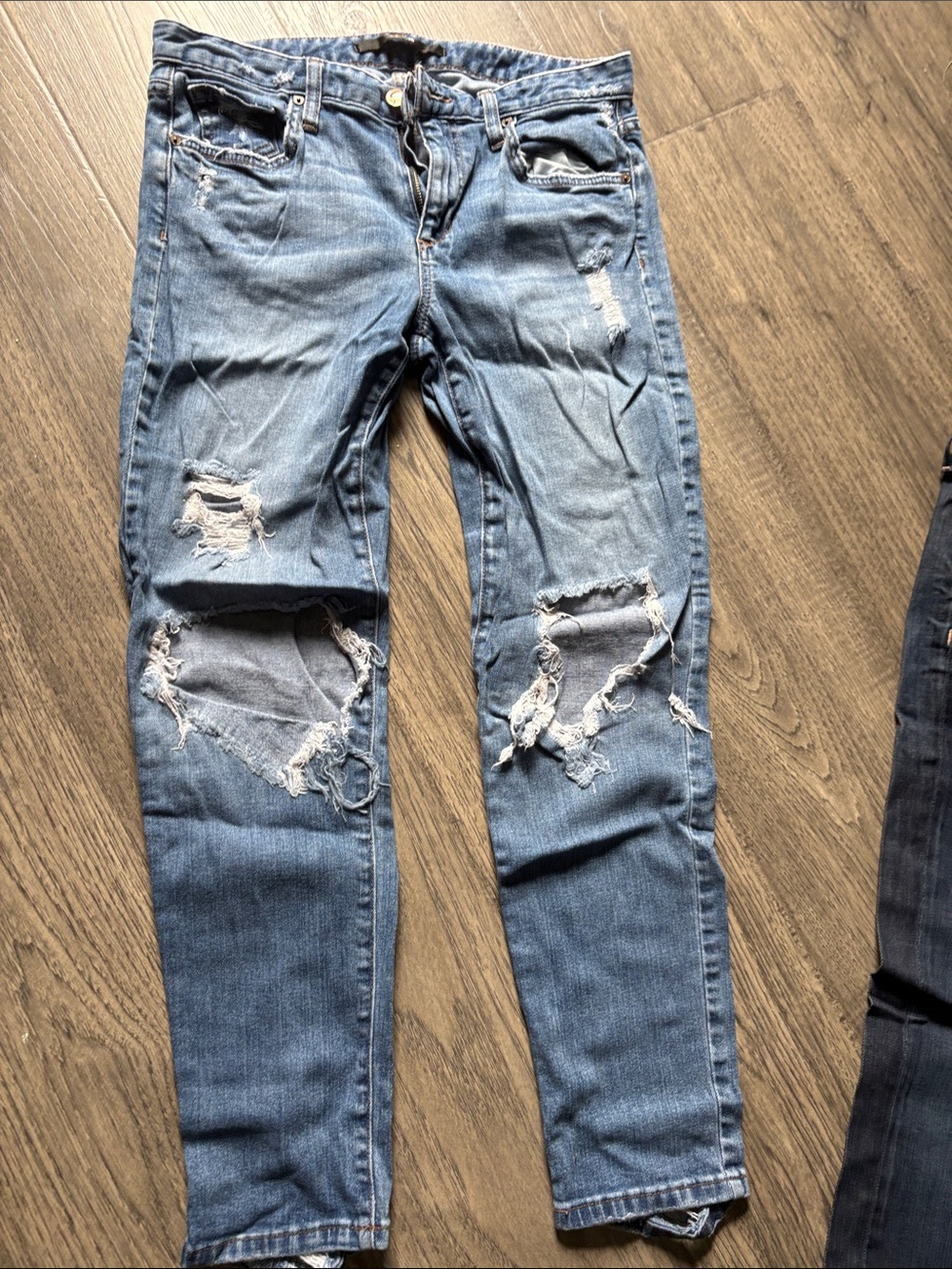 Joe's Jeans Women's Distressed Light Blue Skinny Jeans